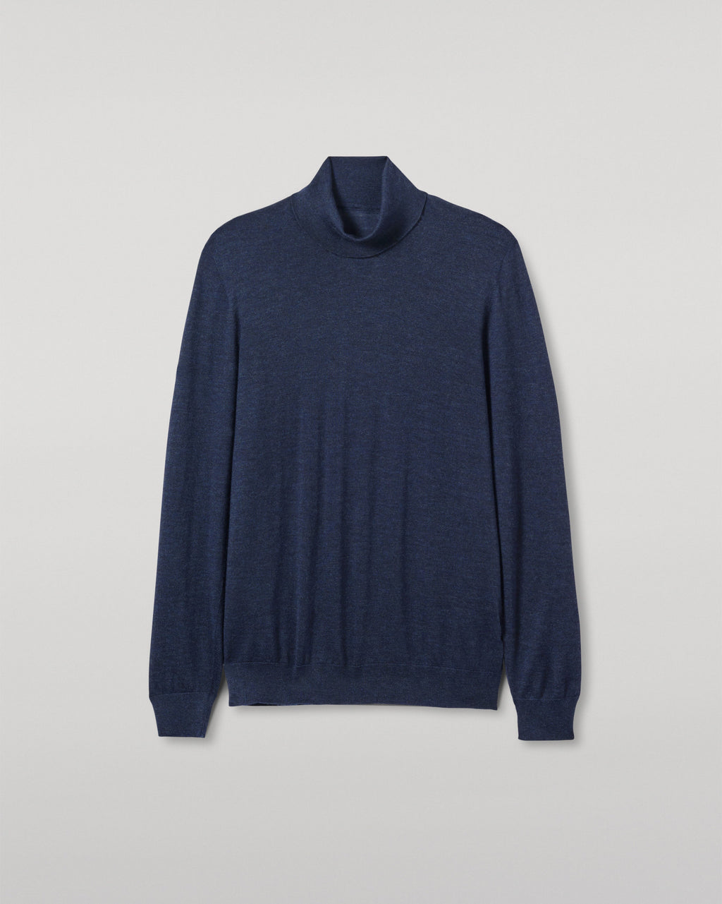 Johnstons of Elgin - Fin Navy Cashmere Roll Neck Jumper
