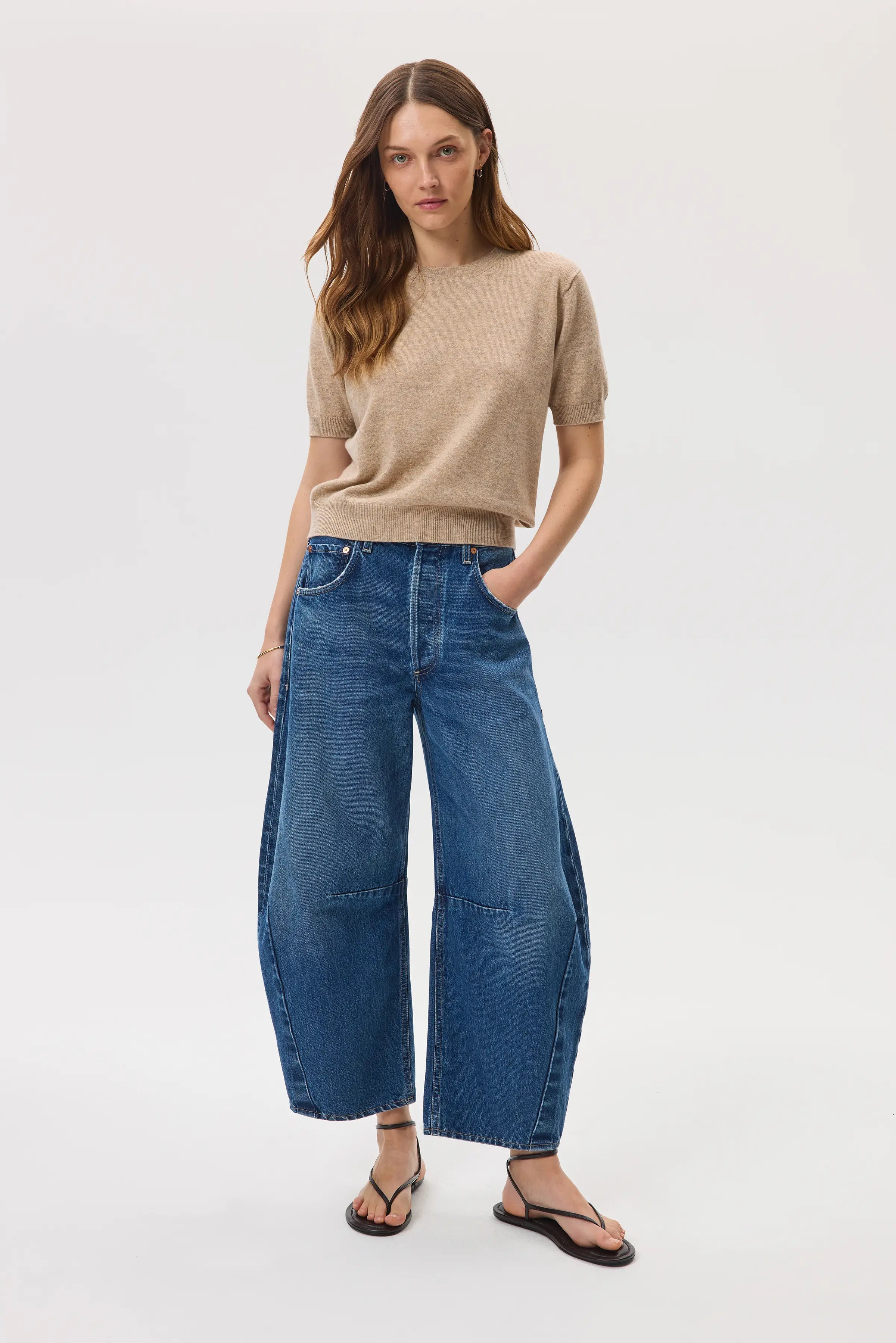 Johnstons of Elgin - Classic Cashmere Natural T - Shirt