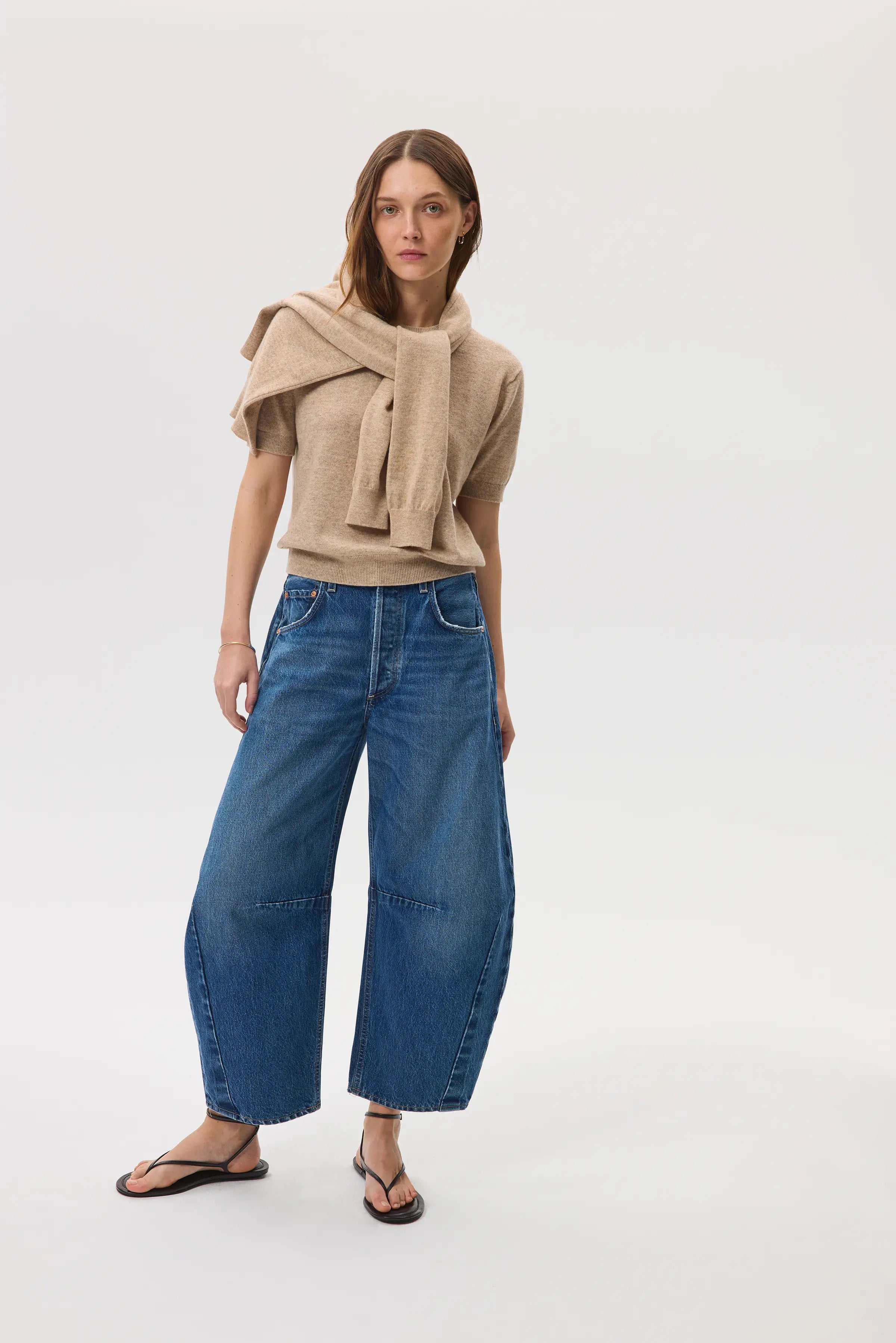 Johnstons of Elgin - Classic Cashmere Natural T - Shirt