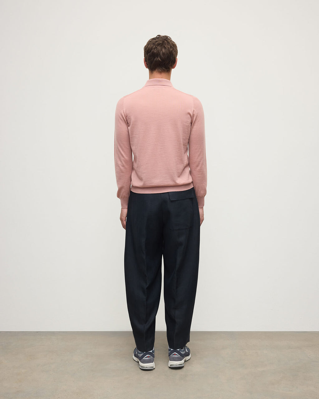 Johnstons of Elgin - Pink Superfine Cashmere Polo Shirt