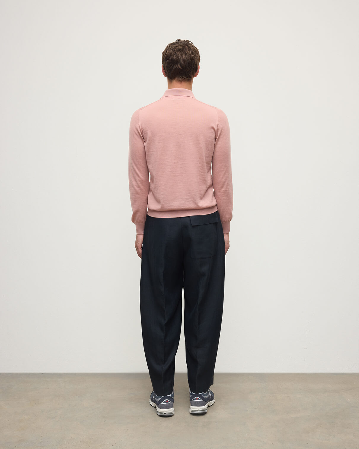 Johnstons of Elgin - Pink Superfine Cashmere Polo Shirt