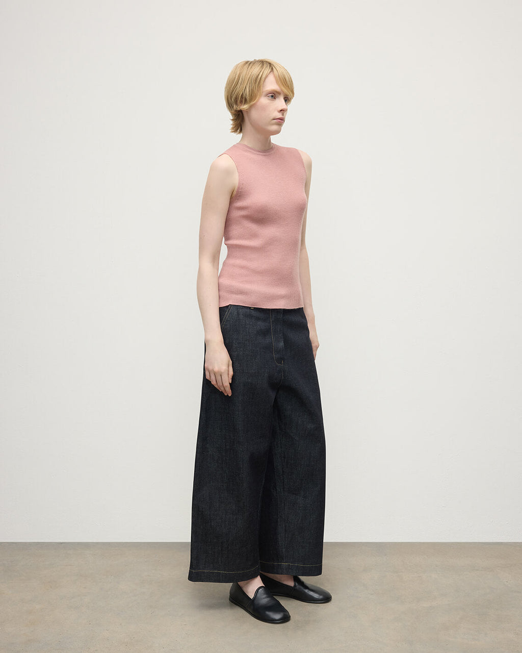 Johnstons of Elgin - Sleeveless Pink Tank Top