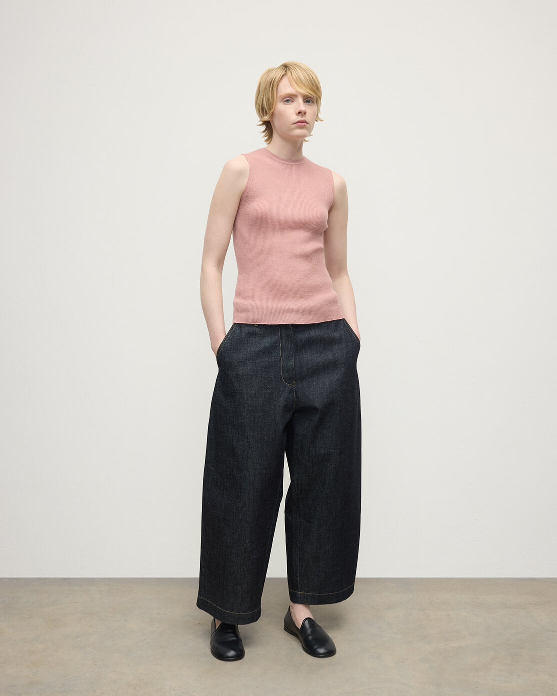 Johnstons of Elgin - Sleeveless Pink Tank Top