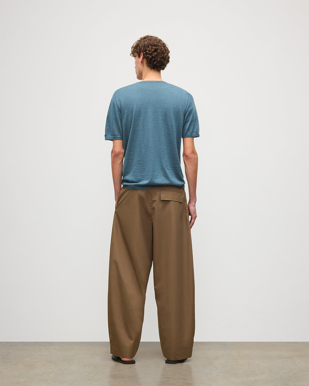 Johnstons of Elgin - Boyd Blue Superfine Cashmere T - Shirt