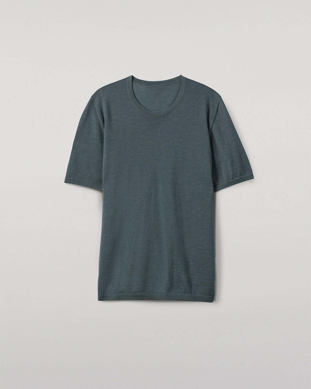 Johnstons of Elgin - Boyd Blue Superfine Cashmere T - Shirt