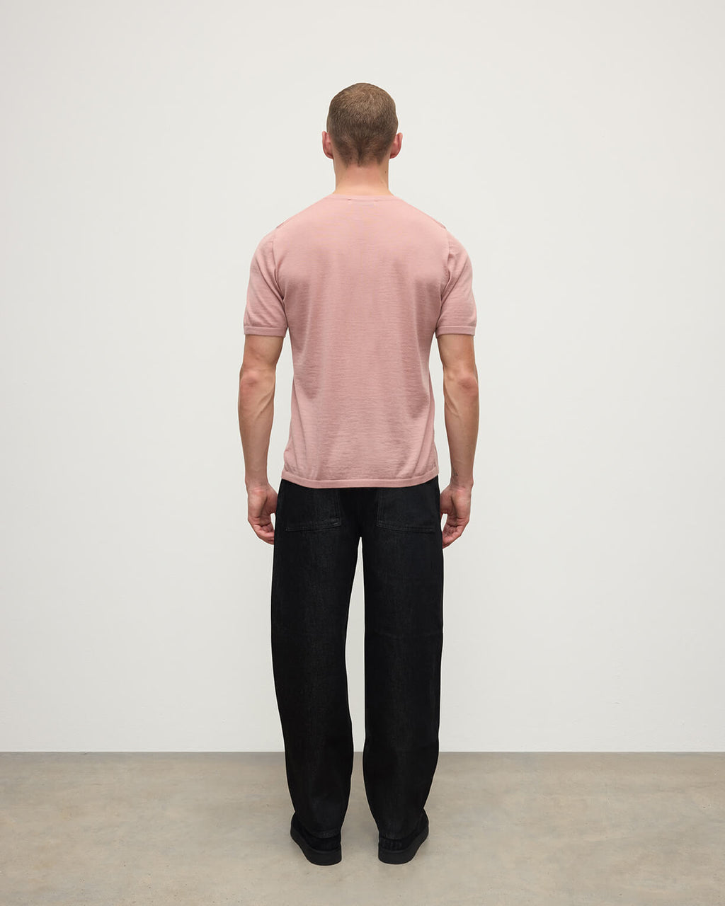 Johnstons of Elgin - Pink Superfine Cashmere T - Shirt