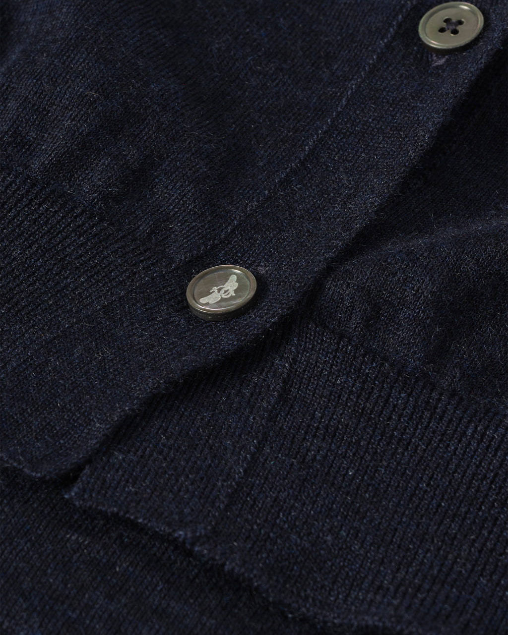 Johnstons of Elgin - Honor Navy Superfine Cashmere Cardigan