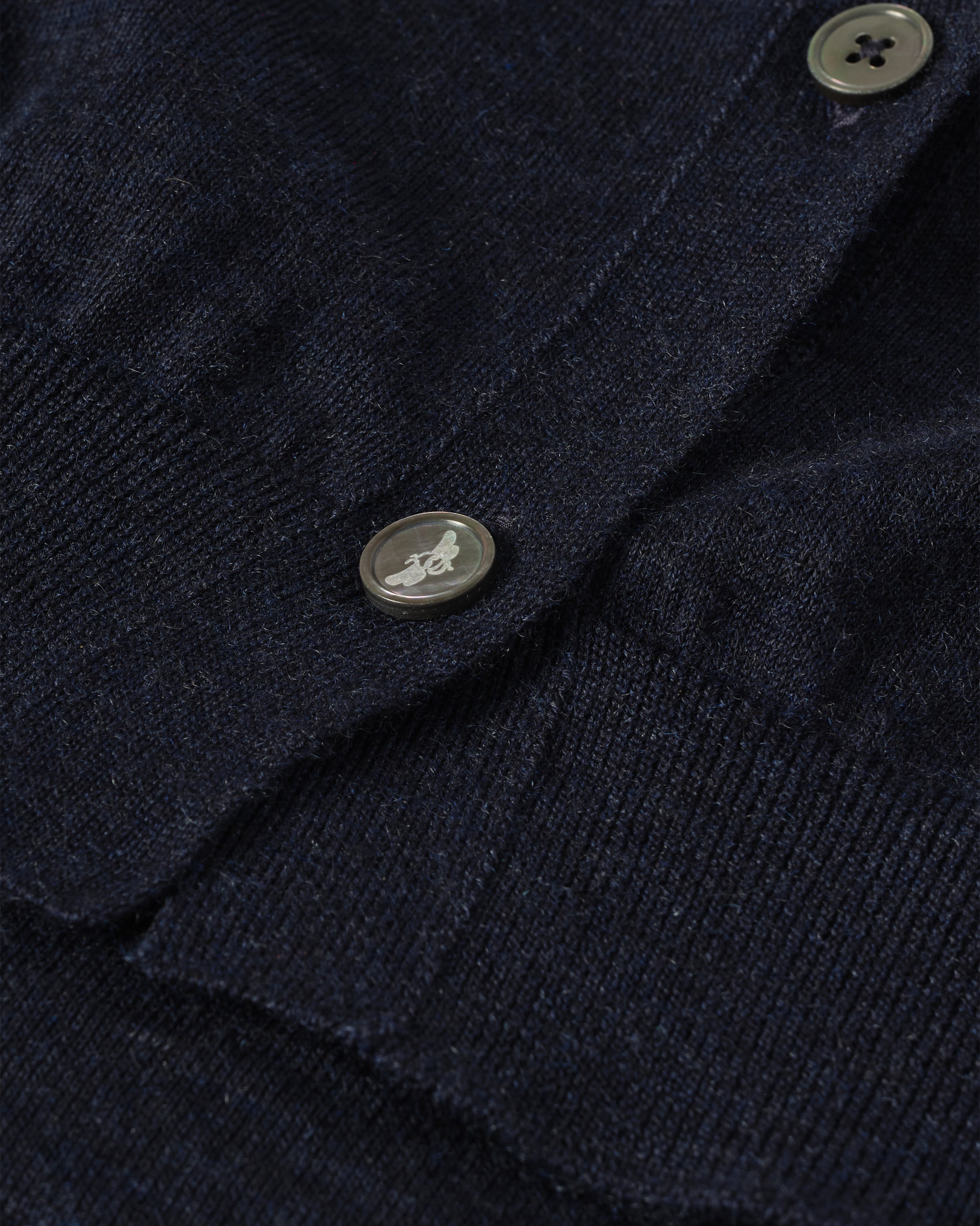 Johnstons of Elgin - Honor Navy Superfine Cashmere Cardigan