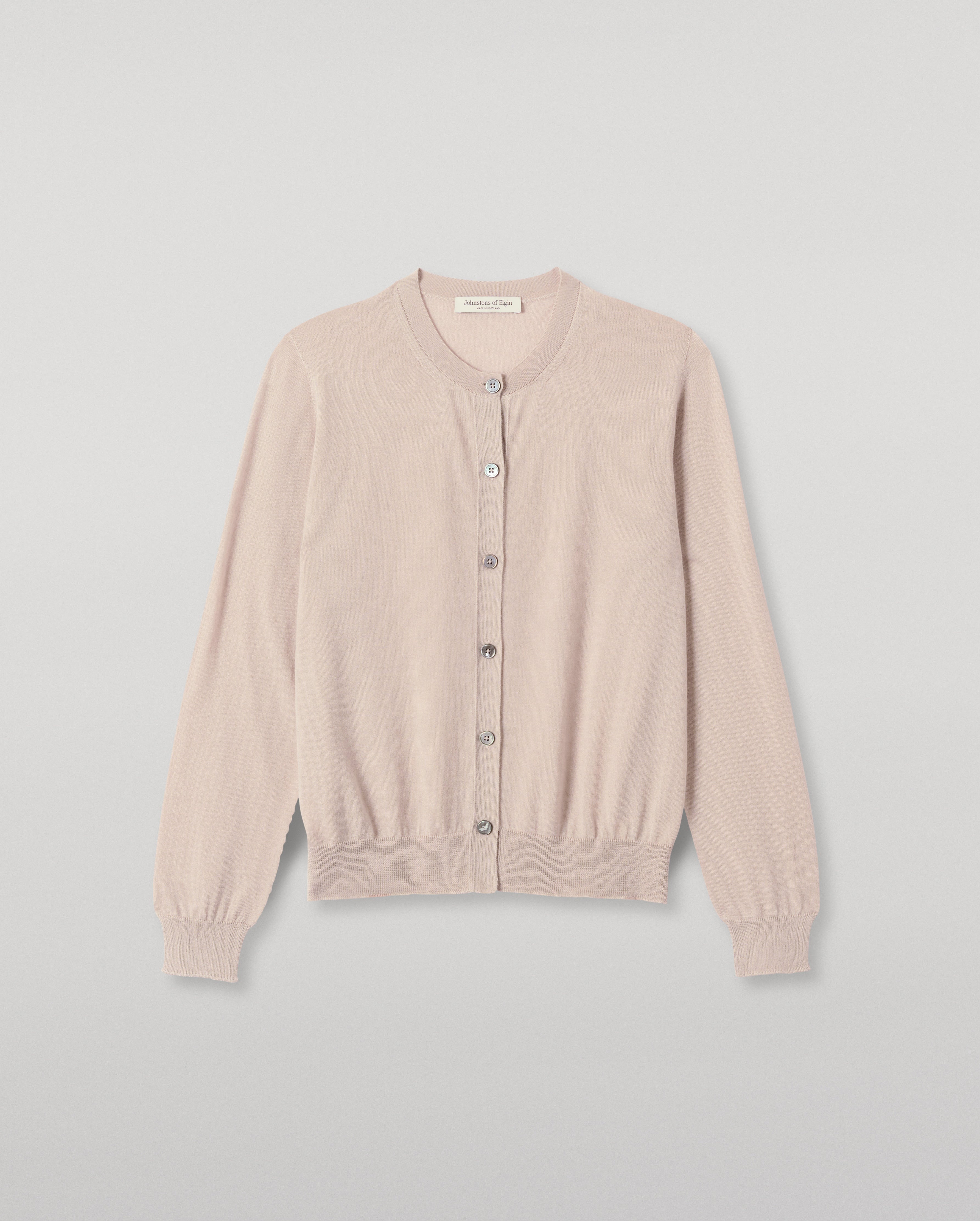 Johnstons of Elgin - Honor Cream Superfine Cashmere Cardigan