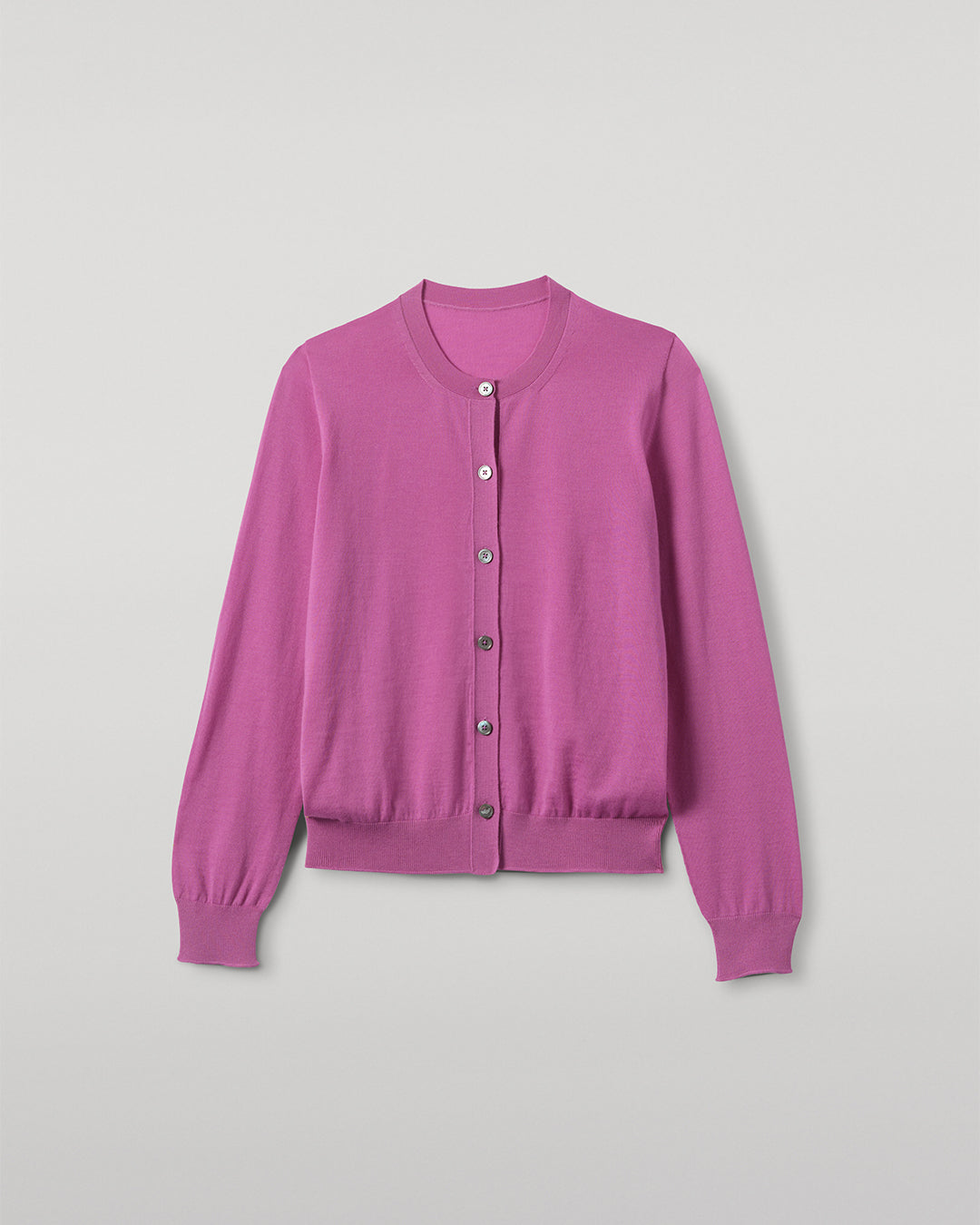 Johnstons of Elgin - Honor Pink Superfine Cashmere Cardigan