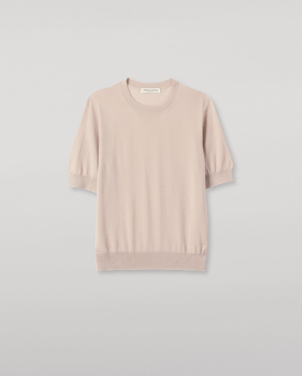 Johnstons of Elgin - Honor Cream Superfine Cashmere T - Shirt