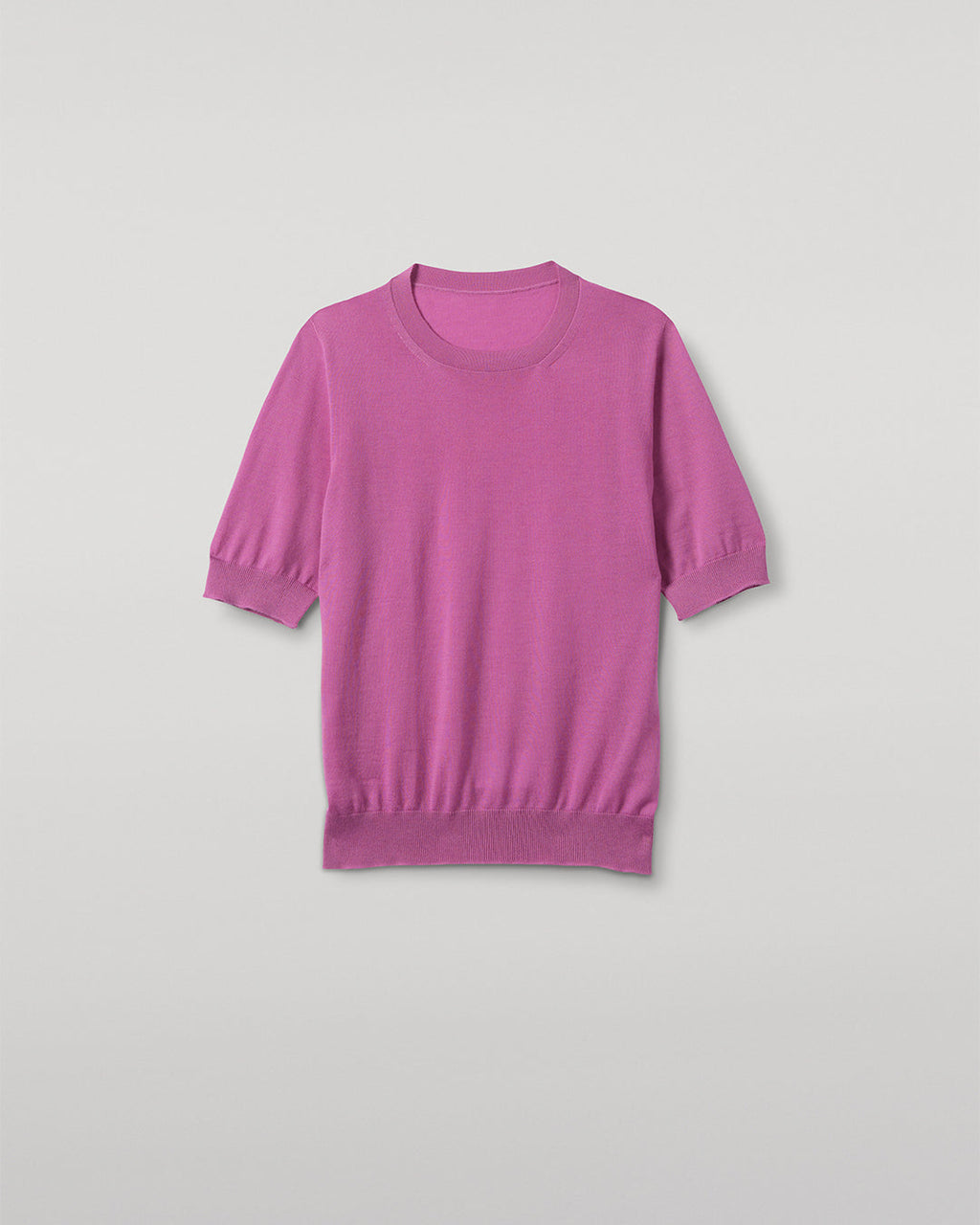 Johnstons of Elgin - Honor Pink Superfine Cashmere T - Shirt