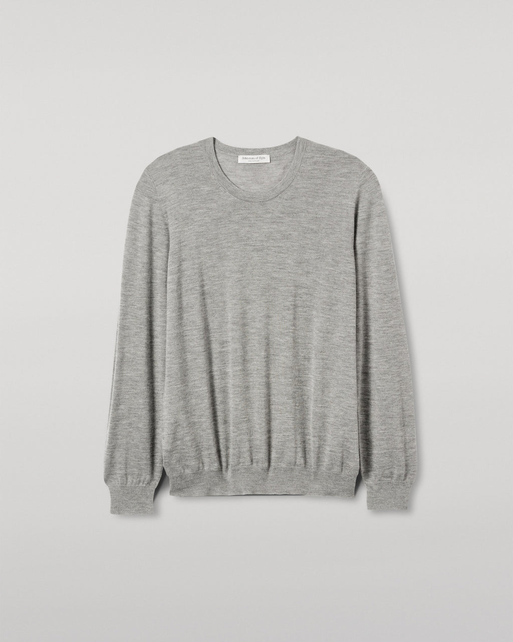 Johnstons of Elgin - Fin Grey Superfine Cashmere Jumper
