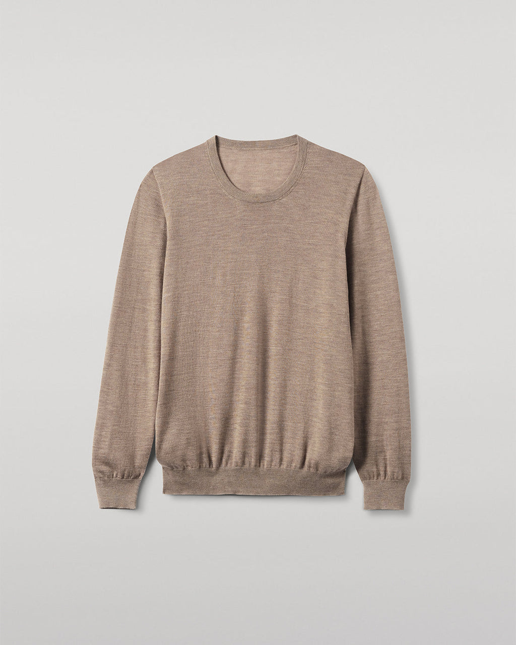 Johnstons of Elgin - Fin Light Brown Superfine Cashmere Jumper