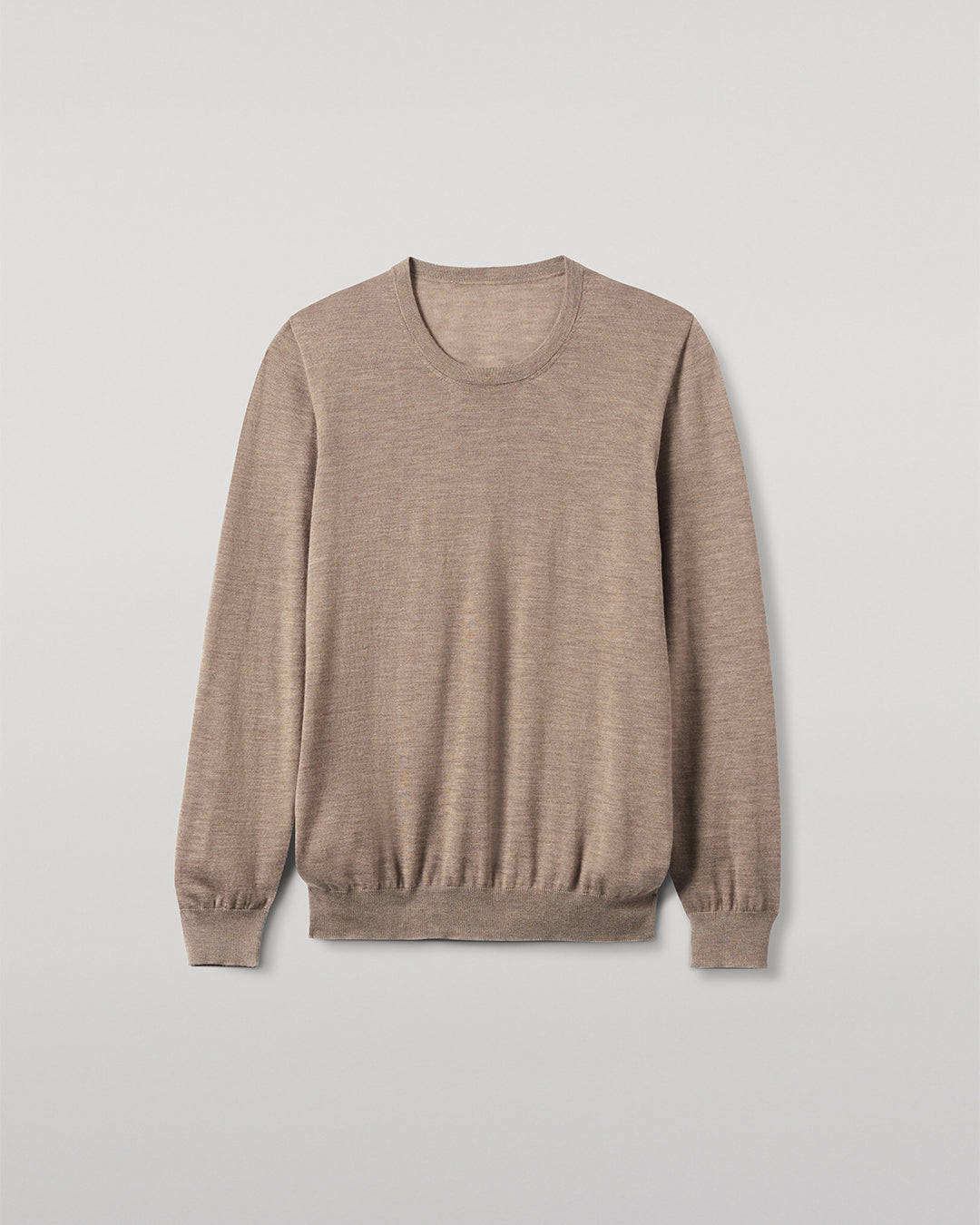 Johnstons of Elgin - Fin Light Brown Superfine Cashmere Jumper