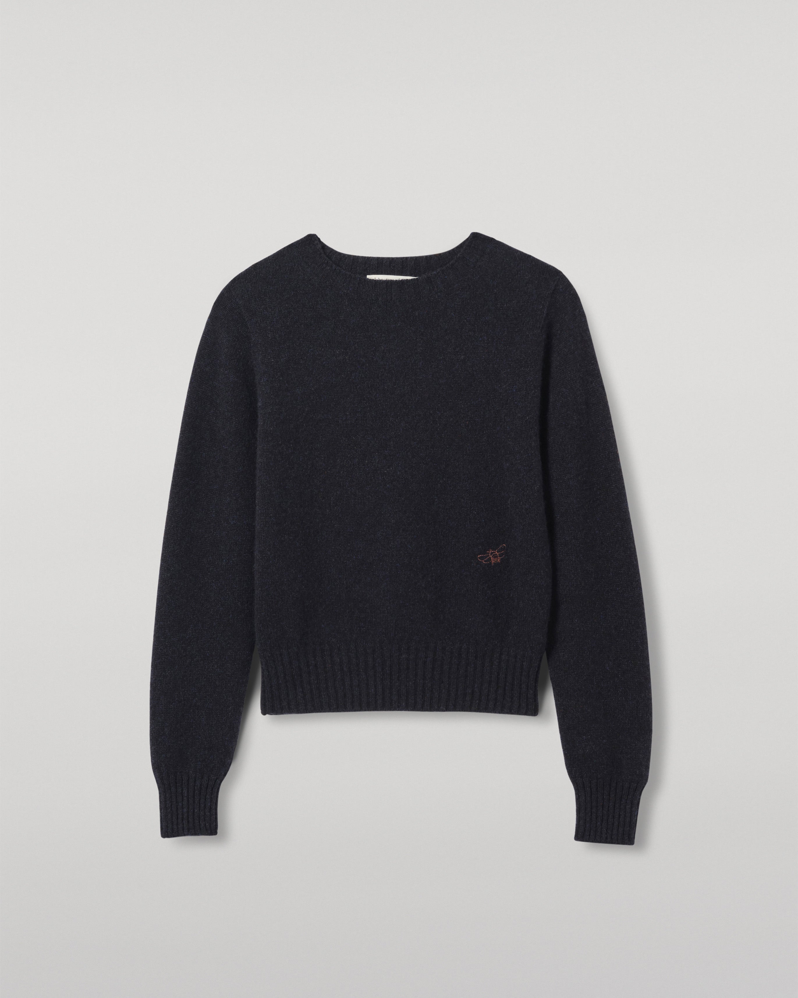 Johnstons of Elgin - Cairn Blue Donegal Cashmere Jumper