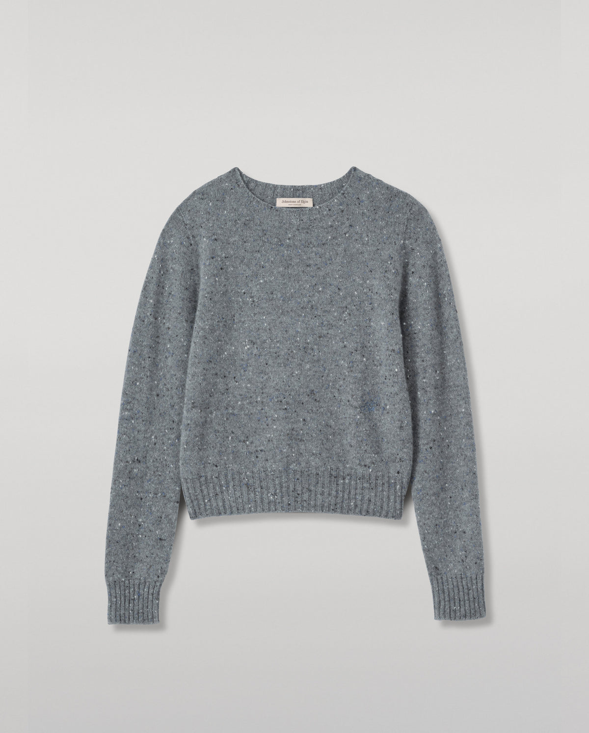 Johnstons of Elgin - Cairn Grey Donegal Cashmere Jumper