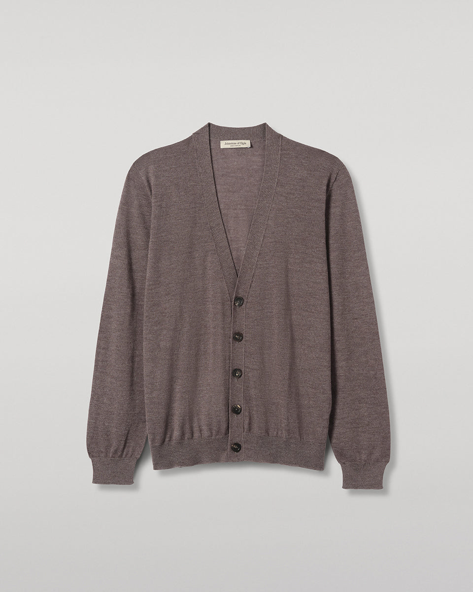 Johnstons of Elgin - Forsyth Brown Superfine Cashmere Cardigan