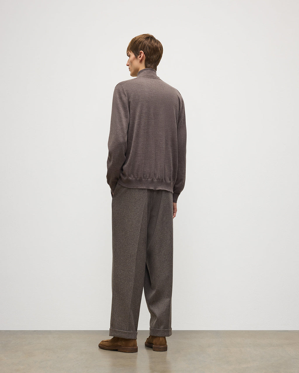 Johnstons of Elgin - Forsyth Brown Superfine Cashmere Cardigan