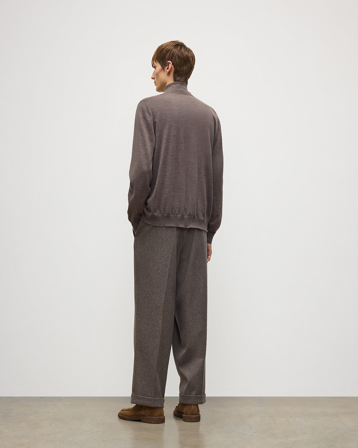 Johnstons of Elgin - Forsyth Brown Superfine Cashmere Cardigan