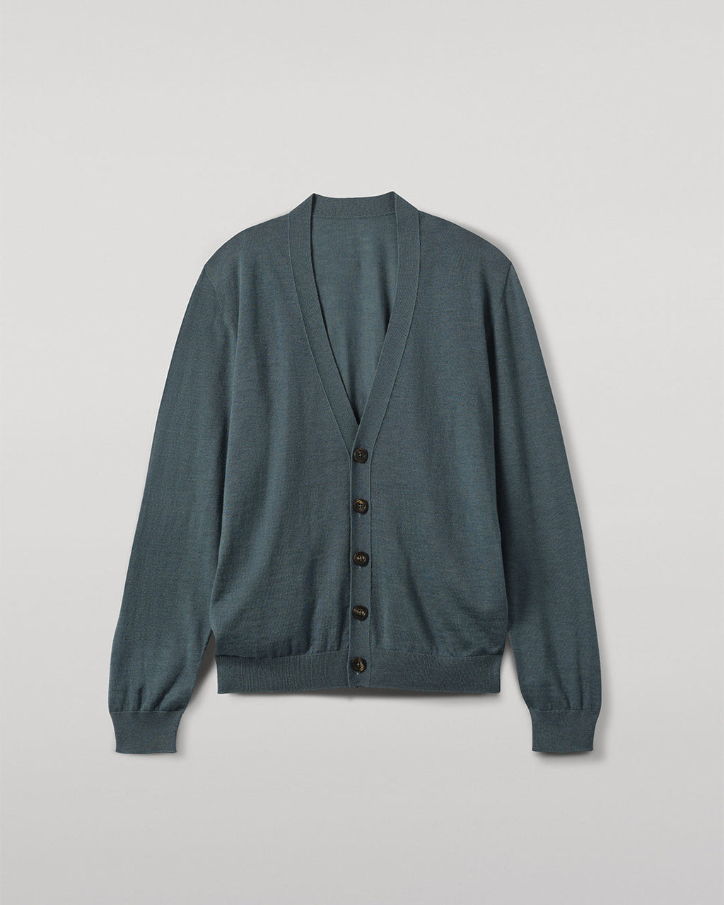 Johnstons of Elgin - Forsyth Blue Superfine Cashmere Cardigan
