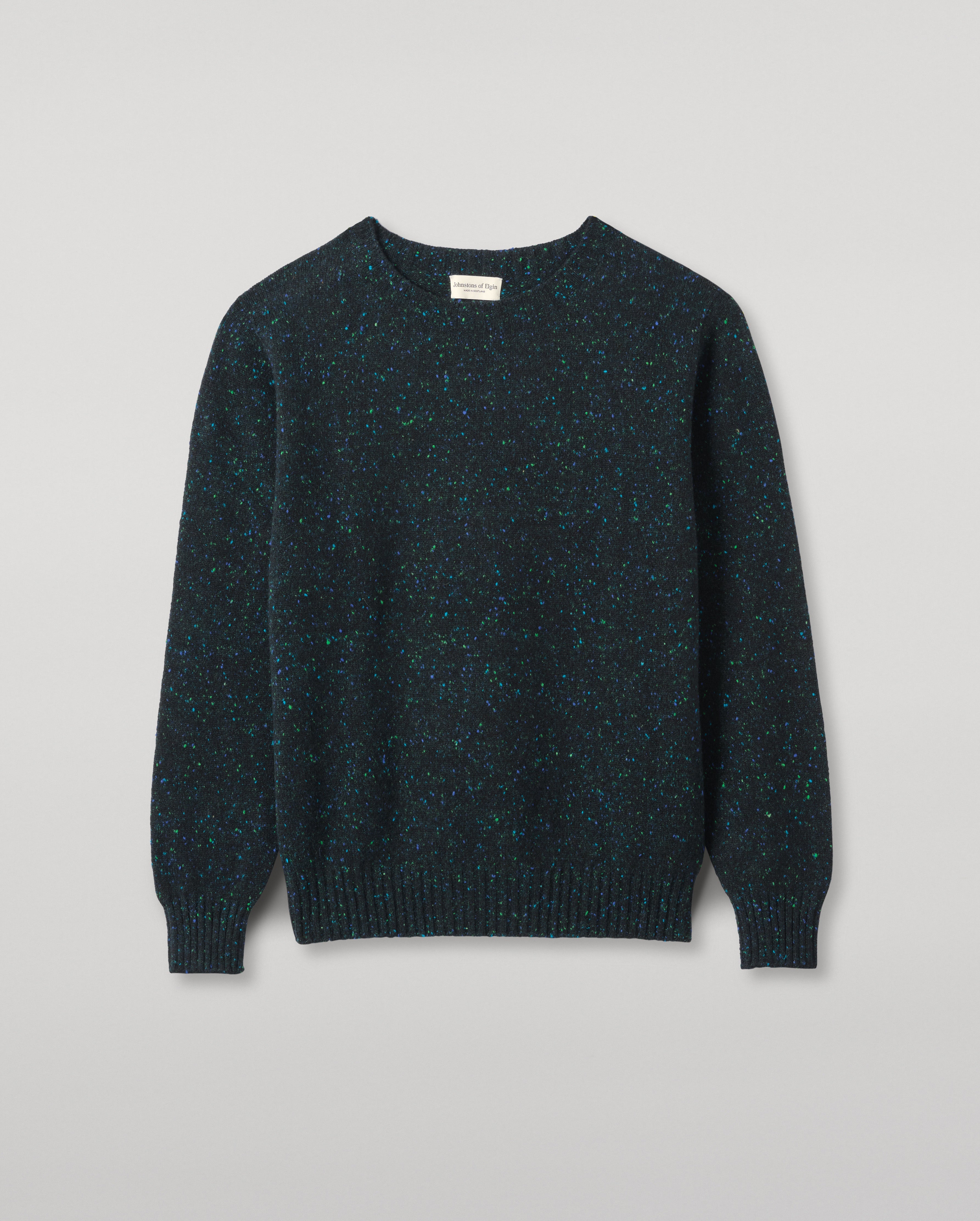 Johnstons of Elgin - Tiree Green Donegal Cashmere Jumper