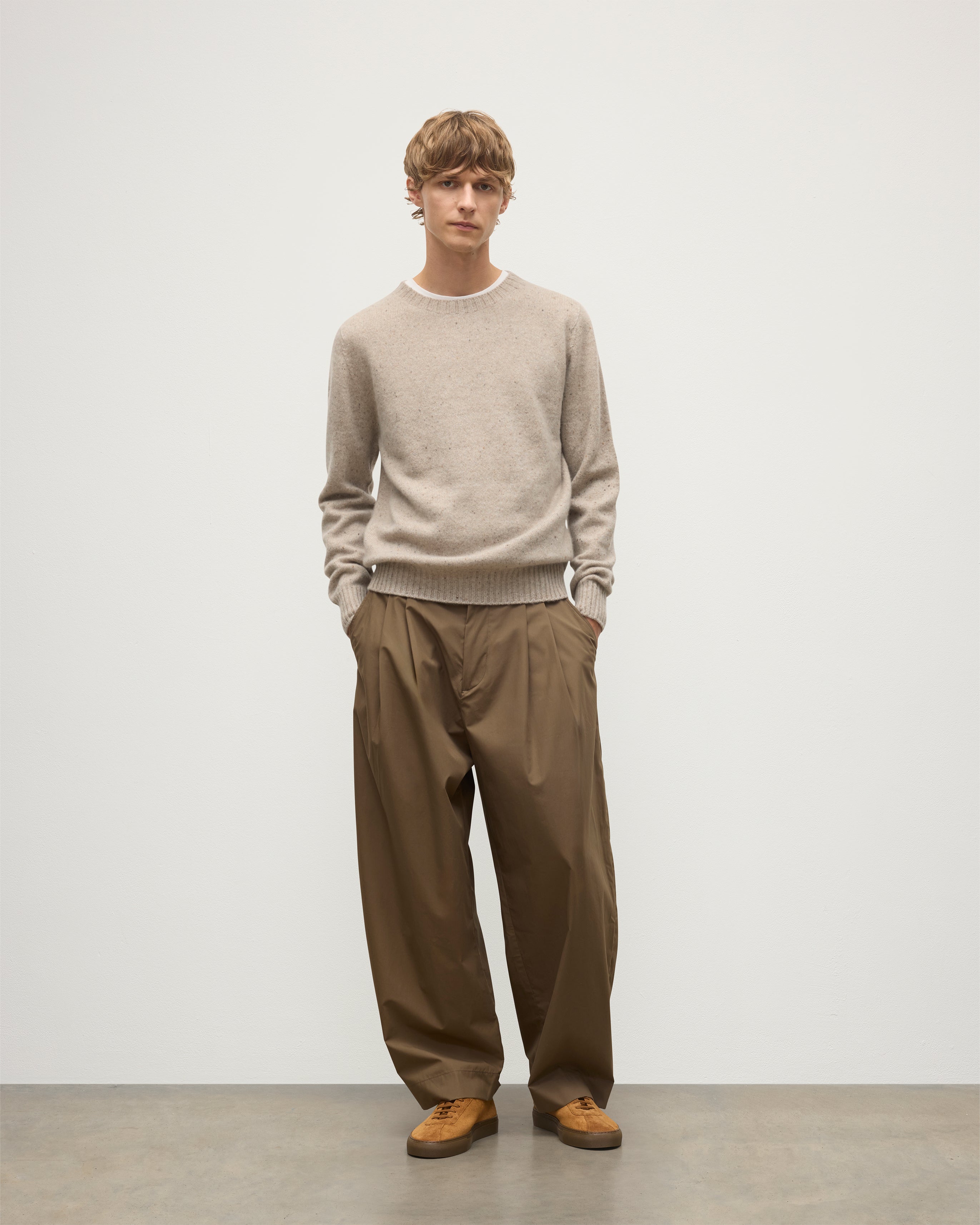 Johnstons of Elgin - Tiree Natural Donegal Cashmere Jumper