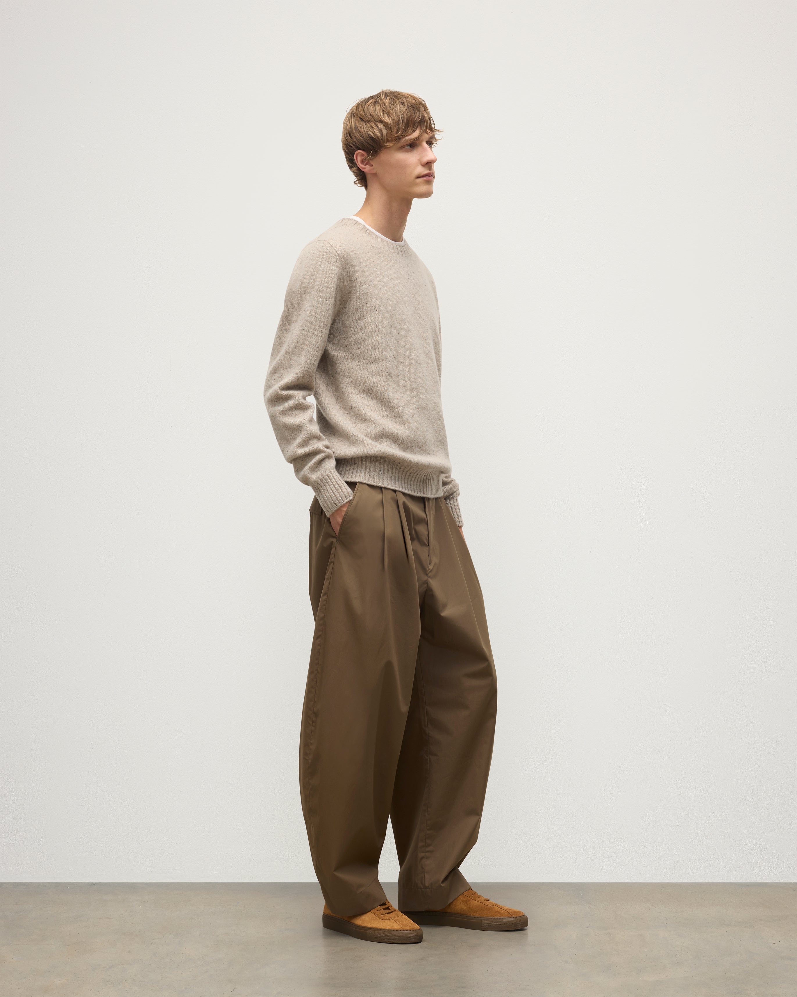 Johnstons of Elgin - Tiree Natural Donegal Cashmere Jumper