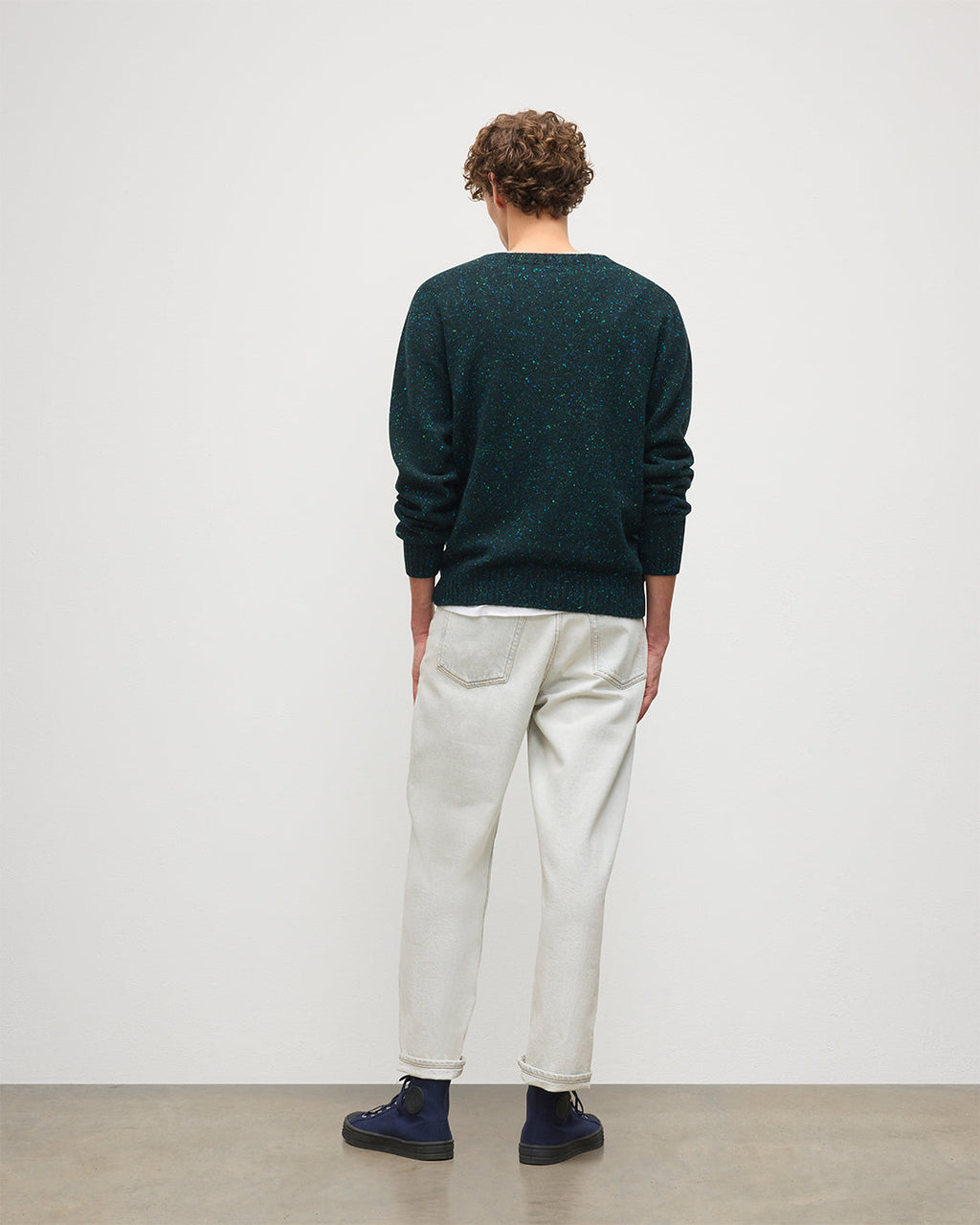 Johnstons of Elgin - Tiree Green Donegal Cashmere Jumper