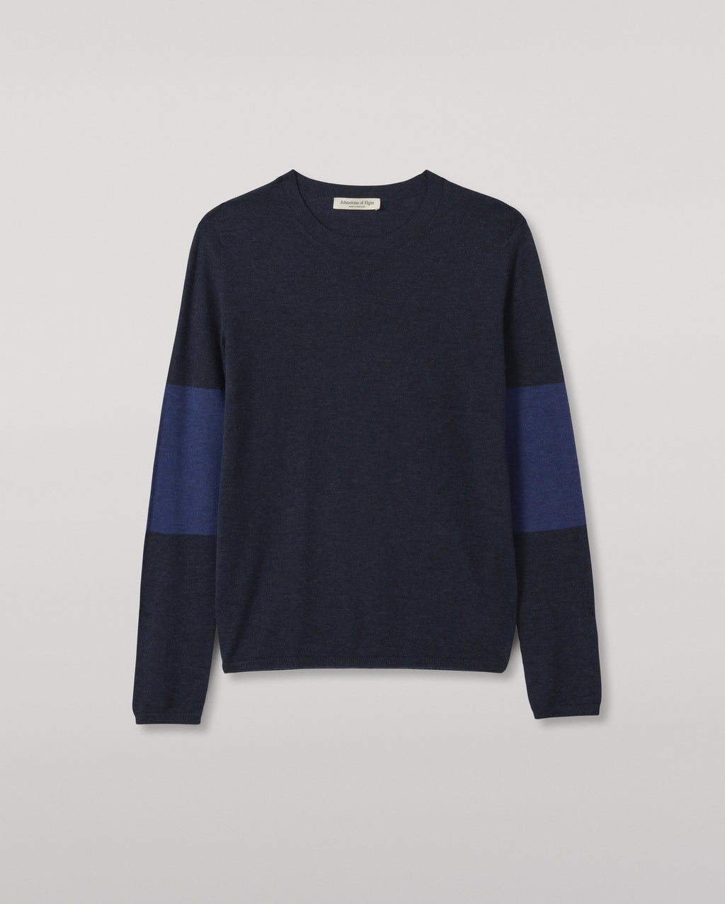 Johnstons of Elgin - Euna Navy Blue Superfine Cashmere T - Shirt
