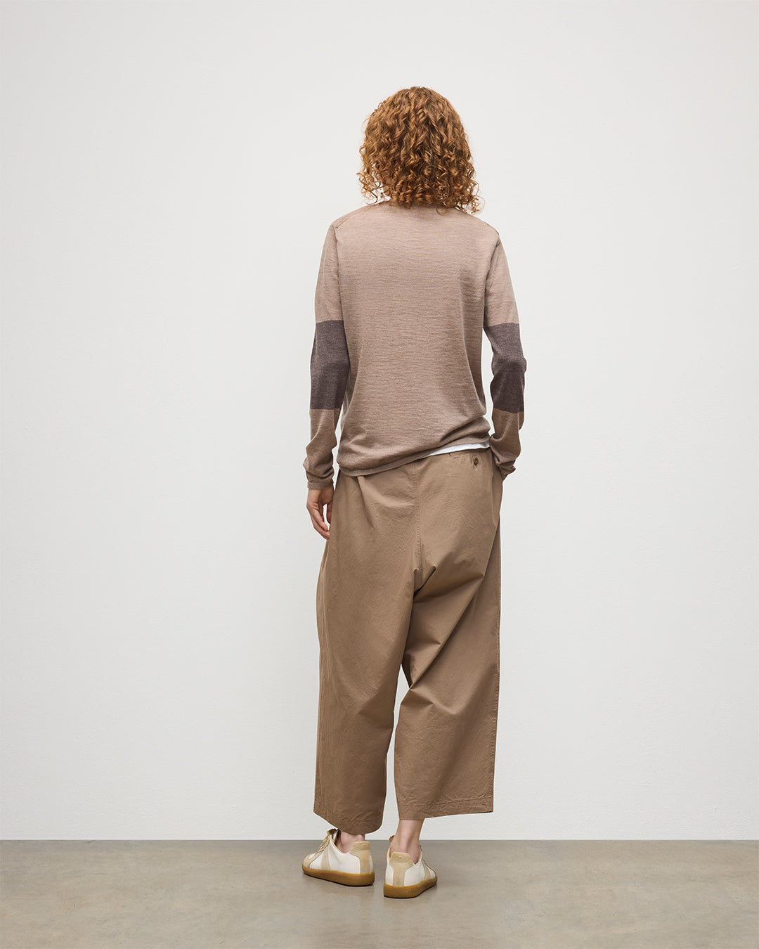Johnstons of Elgin - Euna Brown Superfine Cashmere T - Shirt