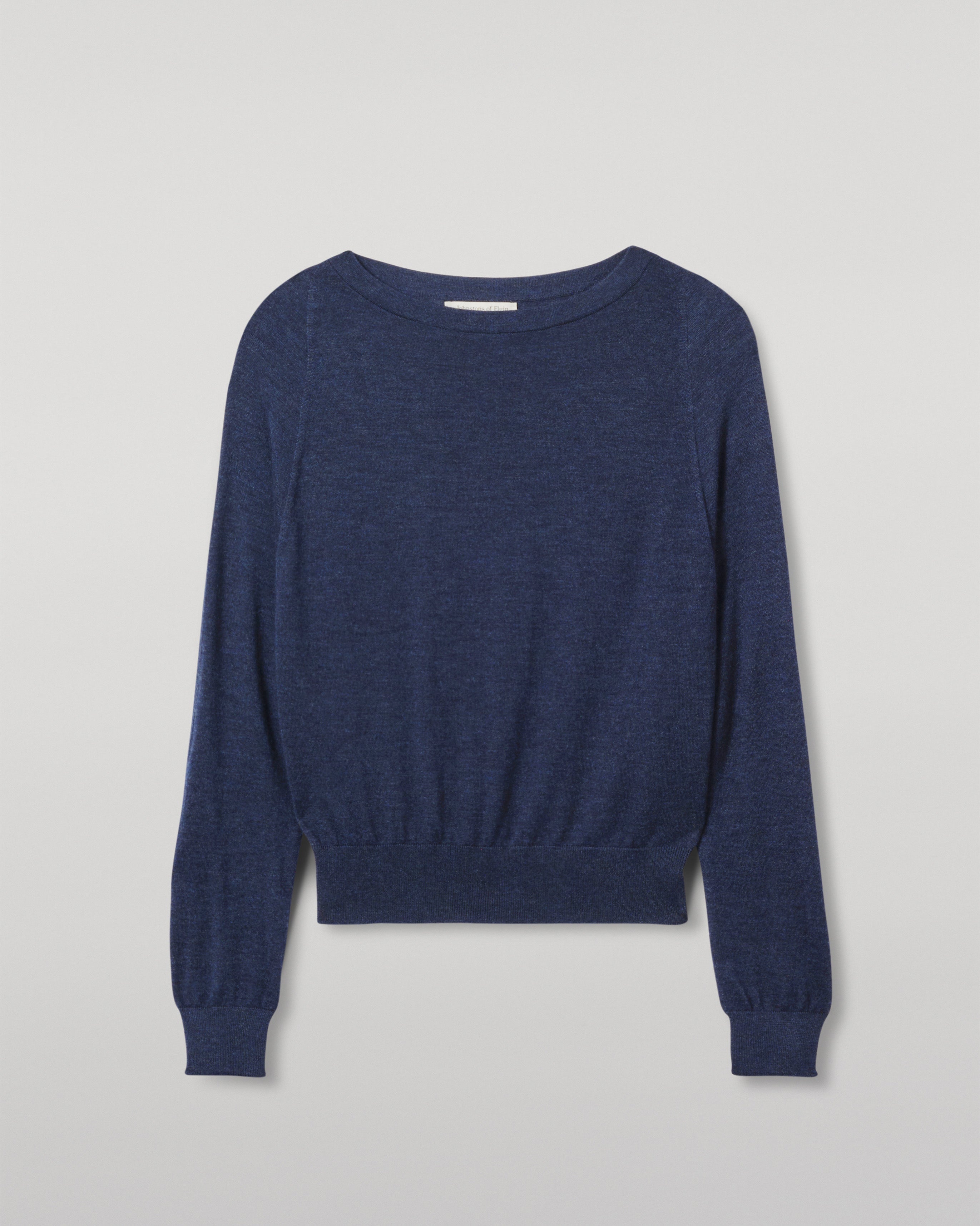 Johnstons of Elgin - Finola Navy Superfine Cashmere Jumper