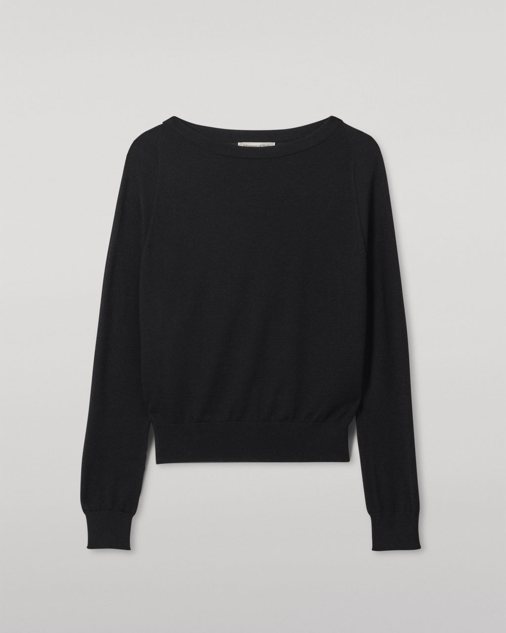 Johnstons of Elgin - Finola Black Superfine Cashmere Jumper