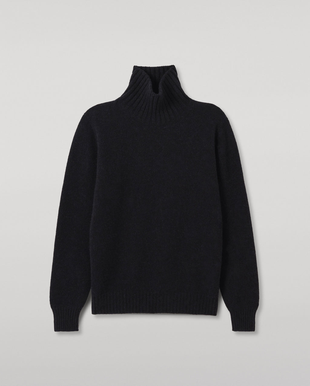 Johnstons of Elgin - MacKintosh Roll Neck Blue Donegal Cashmere Jumper