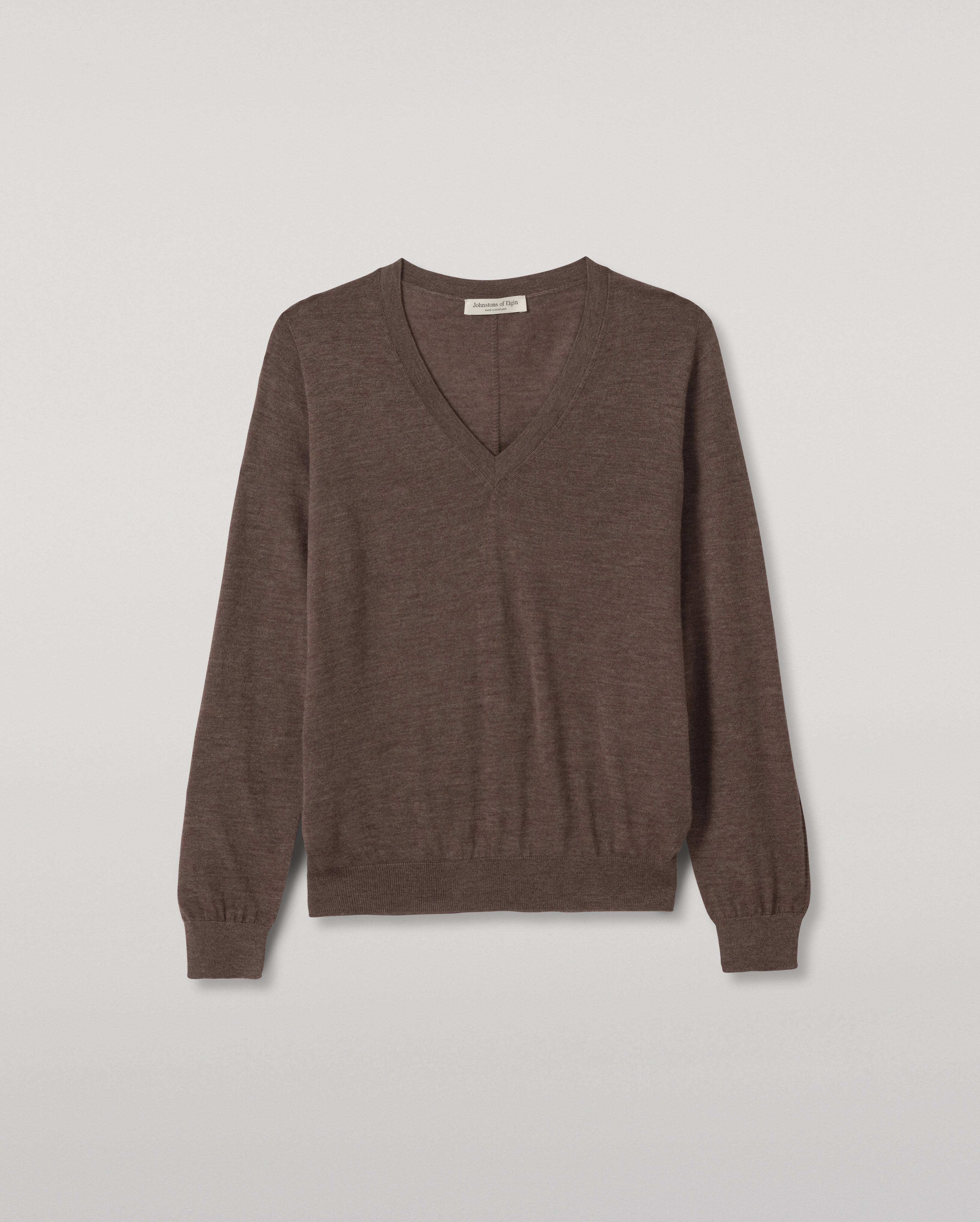 Johnstons of Elgin - Beatrice Brown Superfine Cashmere Jumper