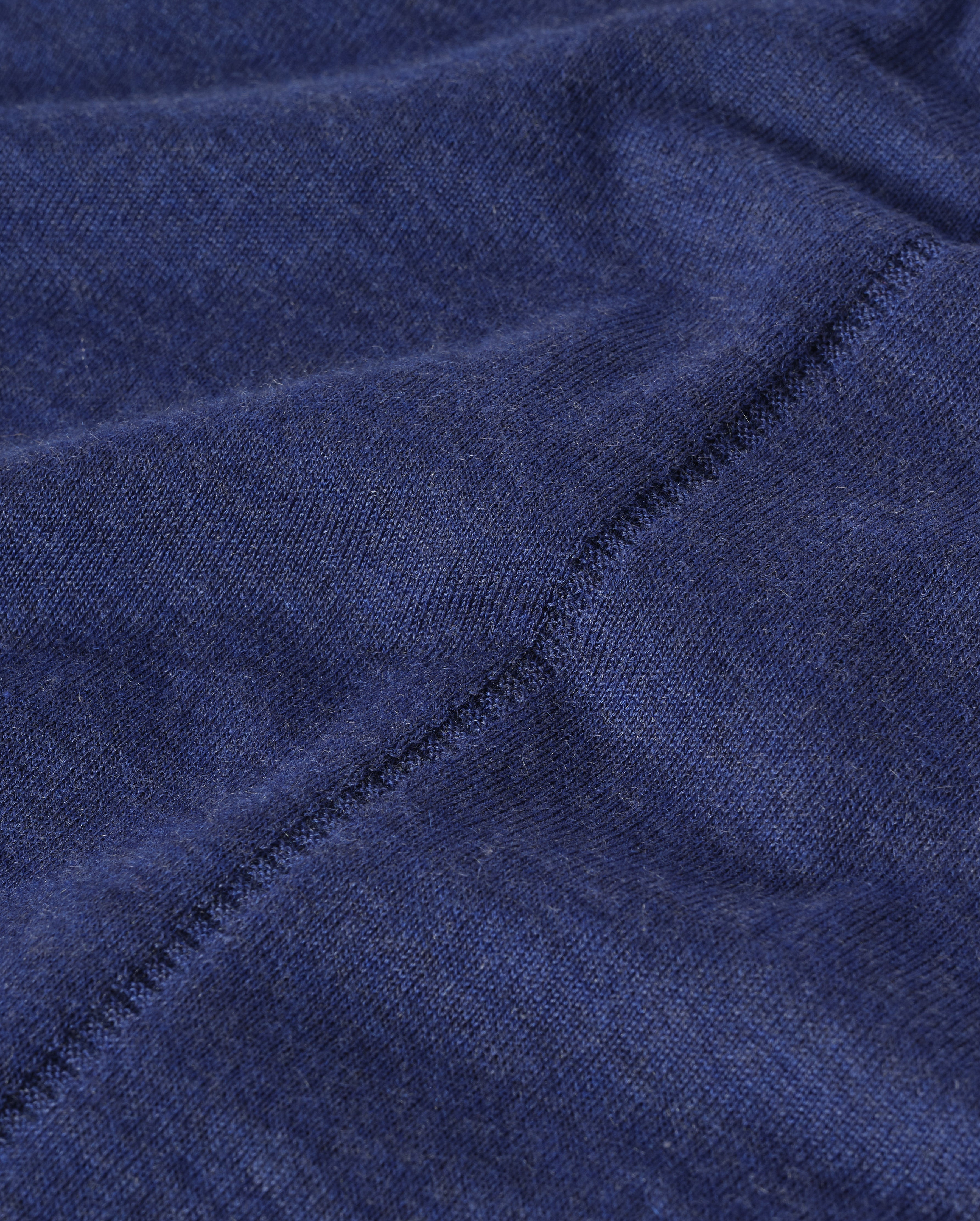 Johnstons of Elgin - Beatrice Blue Superfine Cashmere Jumper