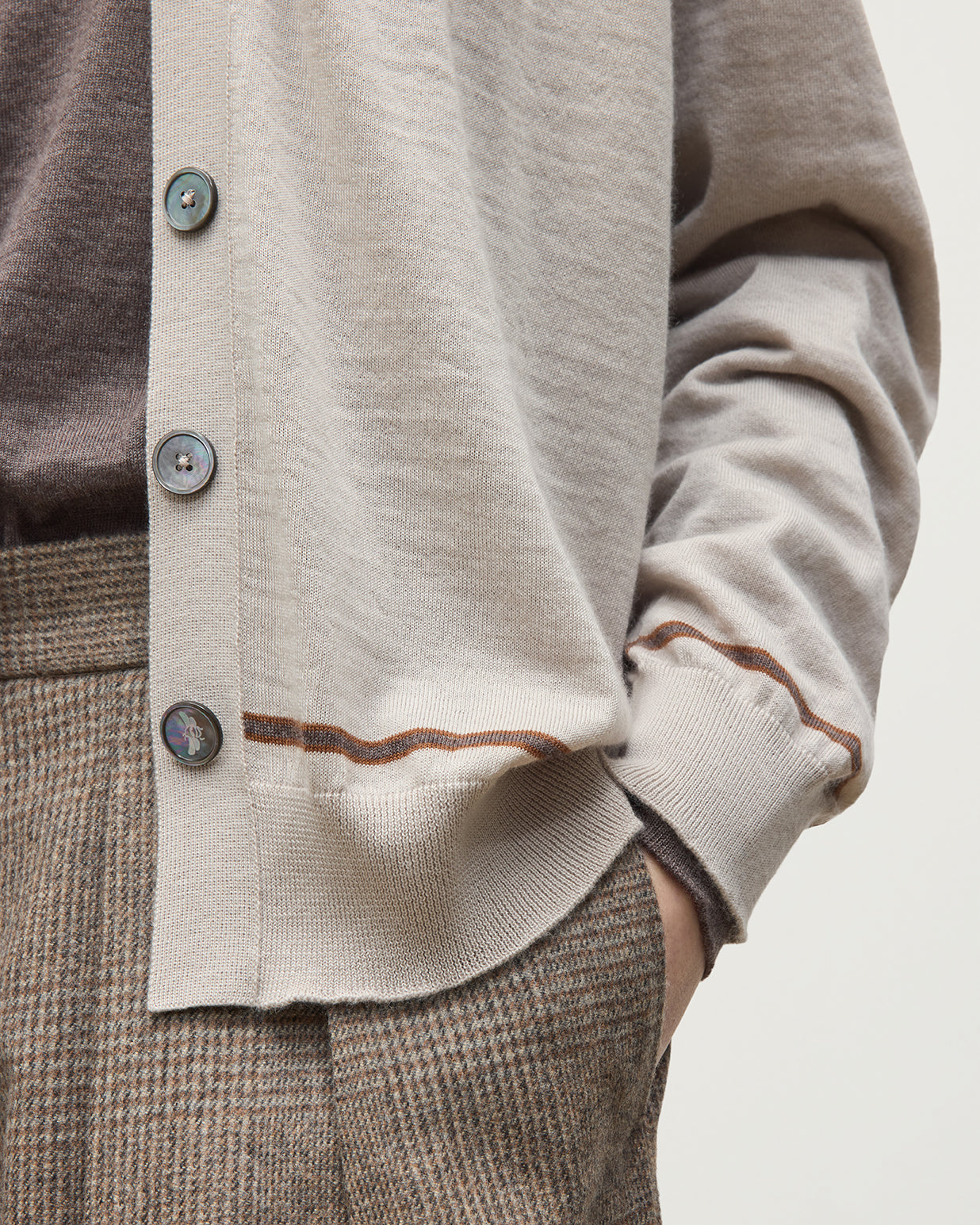 Johnstons of Elgin - Effie Cream Superfine Cashmere Cardigan