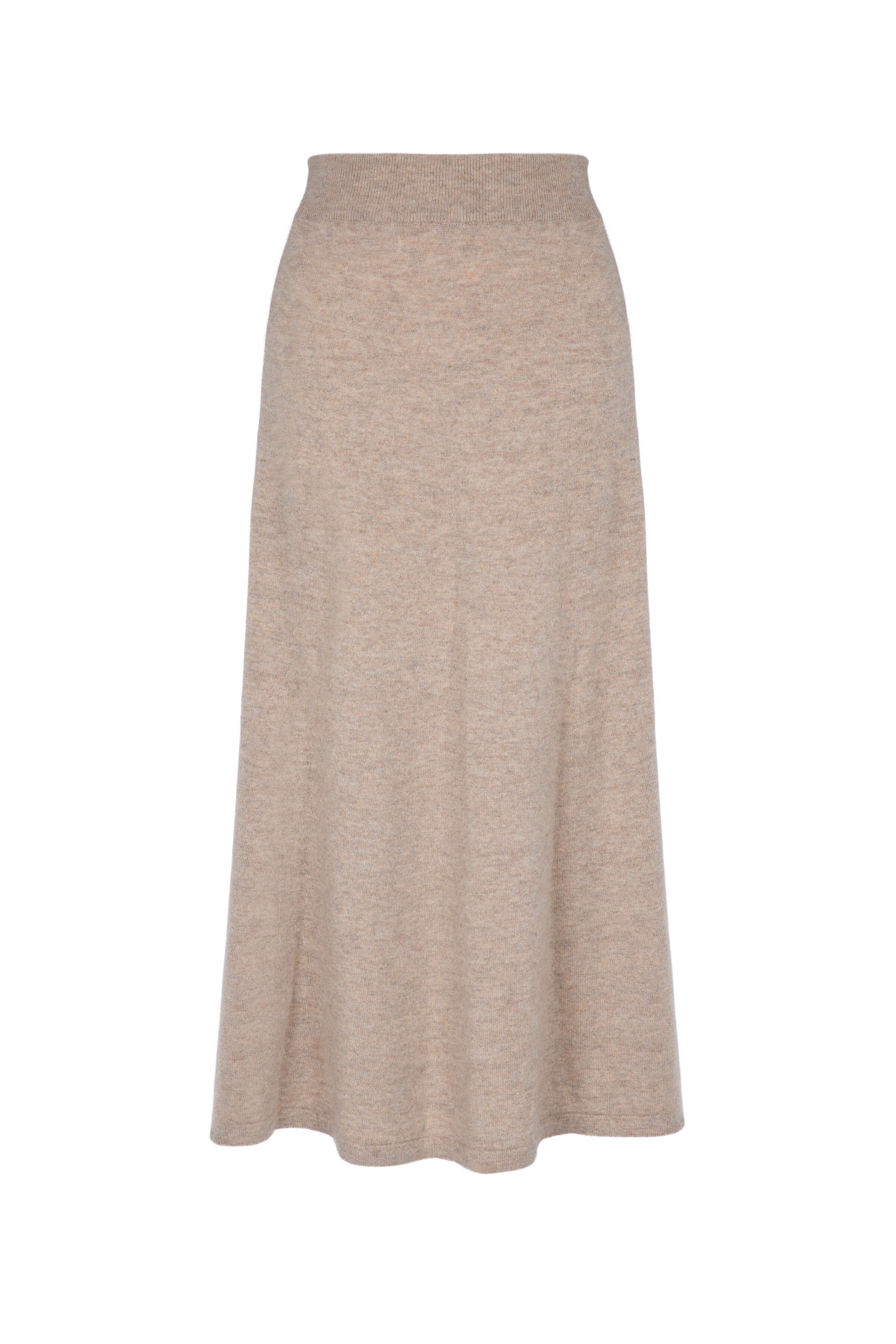 Johnstons of Elgin - Cashmere Natural A - Line Skirt