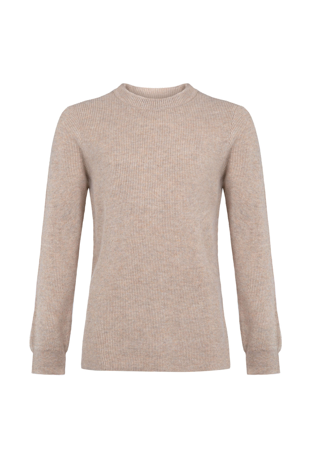 Johnstons of Elgin - Ribbed Natural Cashmere Jumper
