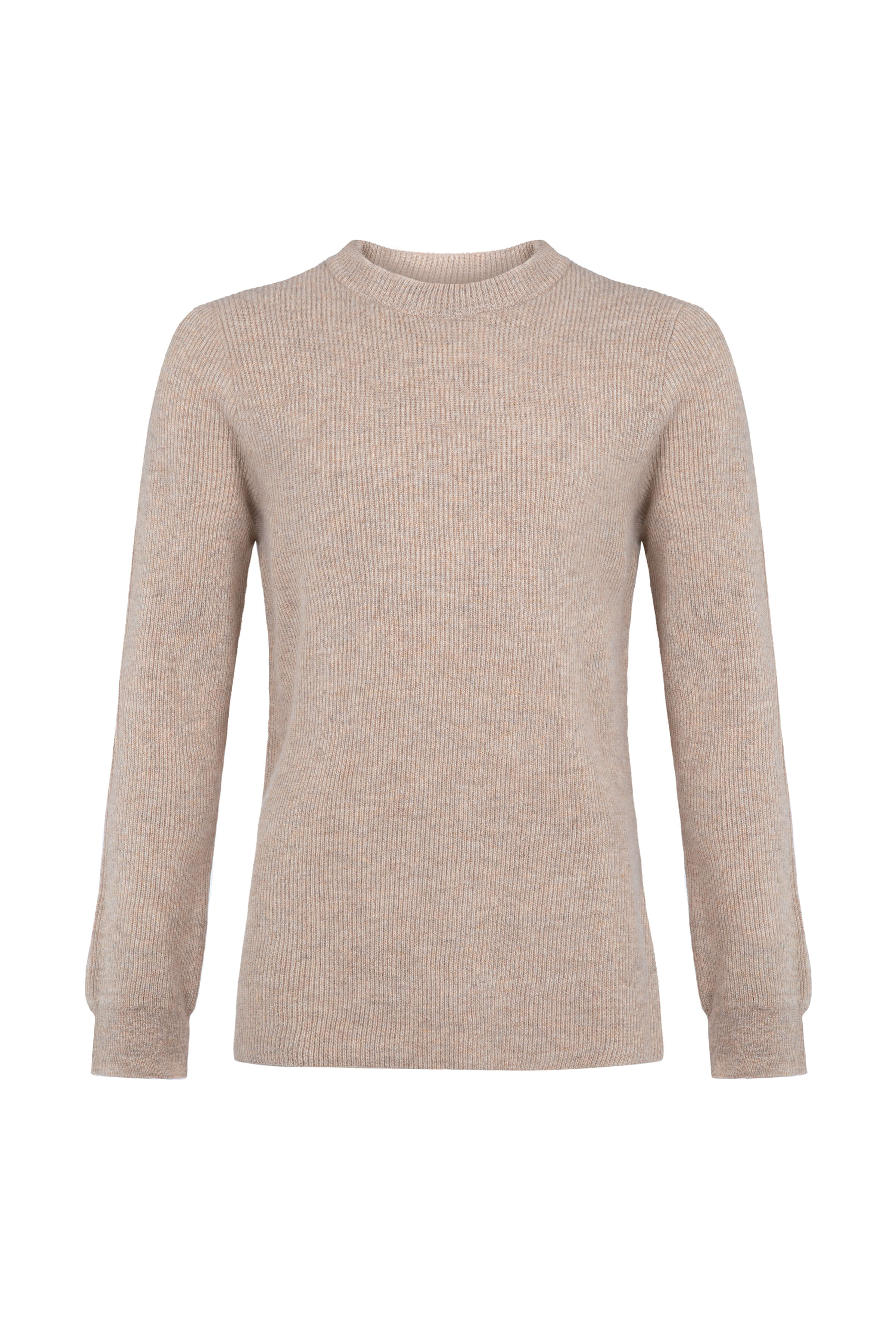 Johnstons of Elgin - Ribbed Natural Cashmere Jumper