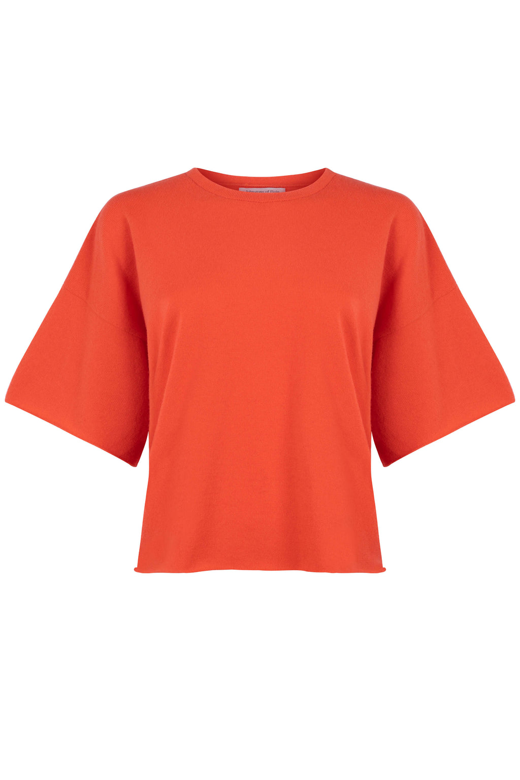 Johnstons of Elgin - Orange Cashmere T - Shirt