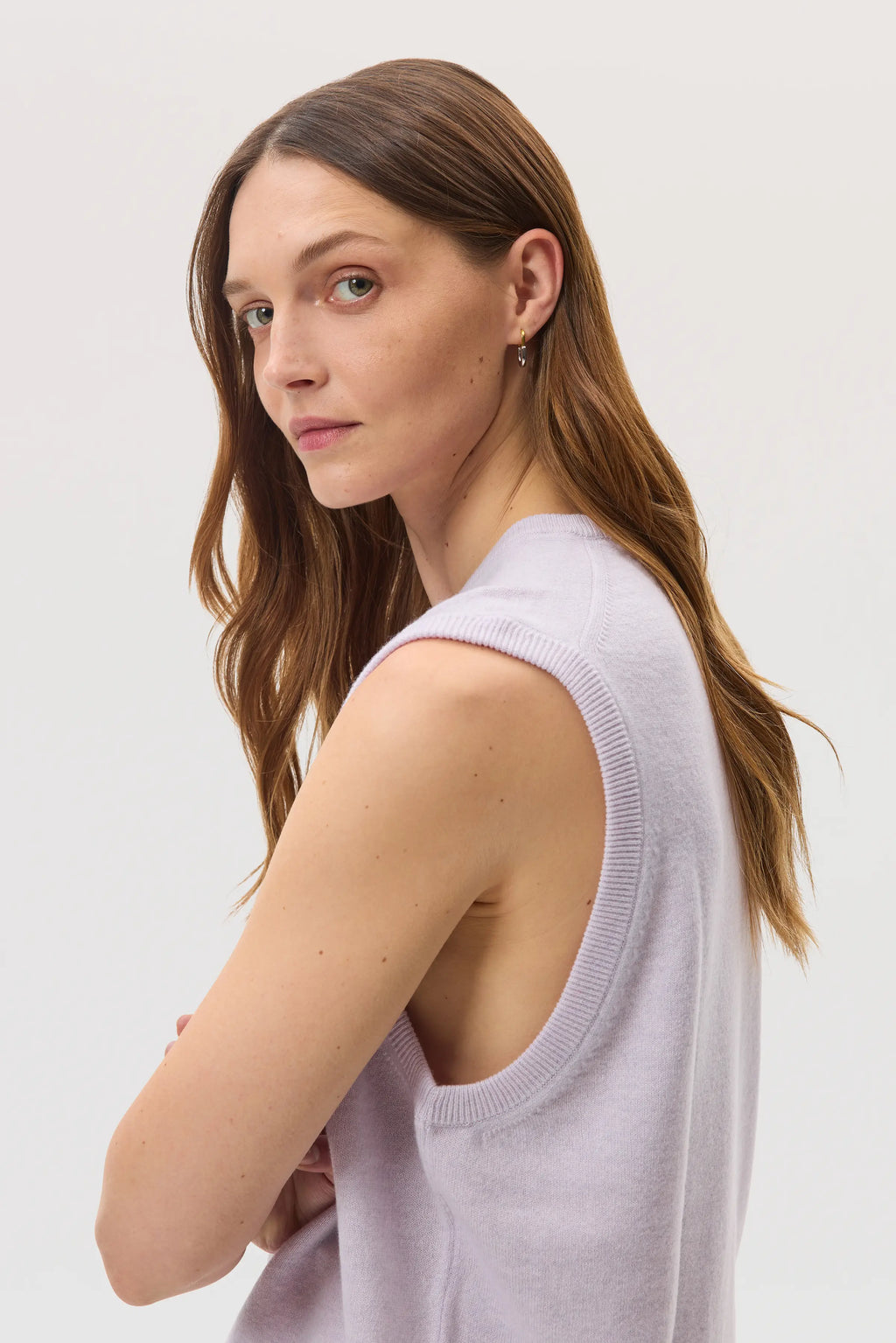 Johnstons of Elgin - Light Purple Cashmere Tank