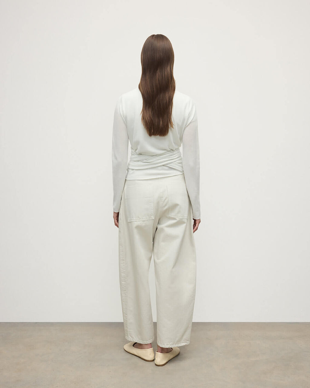 Johnstons of Elgin - Ballet Wrap Cashmere White Ballet Cardigan
