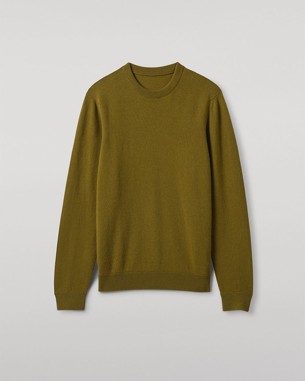 Johnstons of Elgin - Rory Green Classic Cashmere Crew Jumper