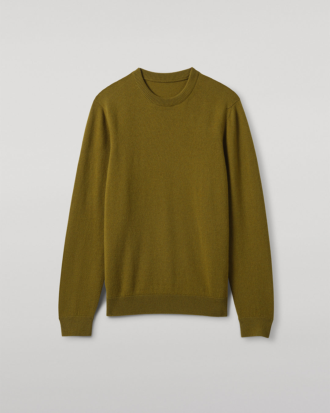 Johnstons of Elgin - Rory Green Classic Cashmere Crew Jumper