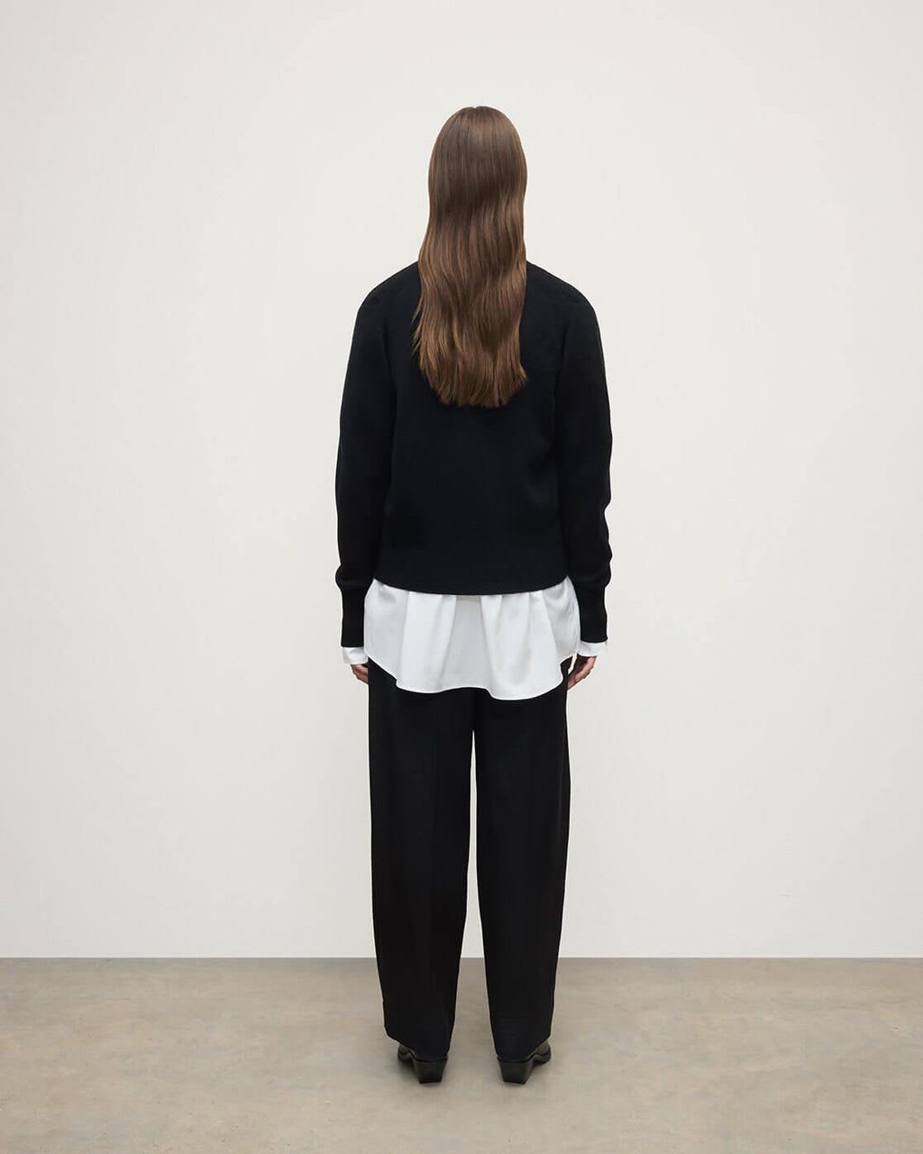 Johnstons of Elgin - Milano Stitch Black Cashmere Cardigan