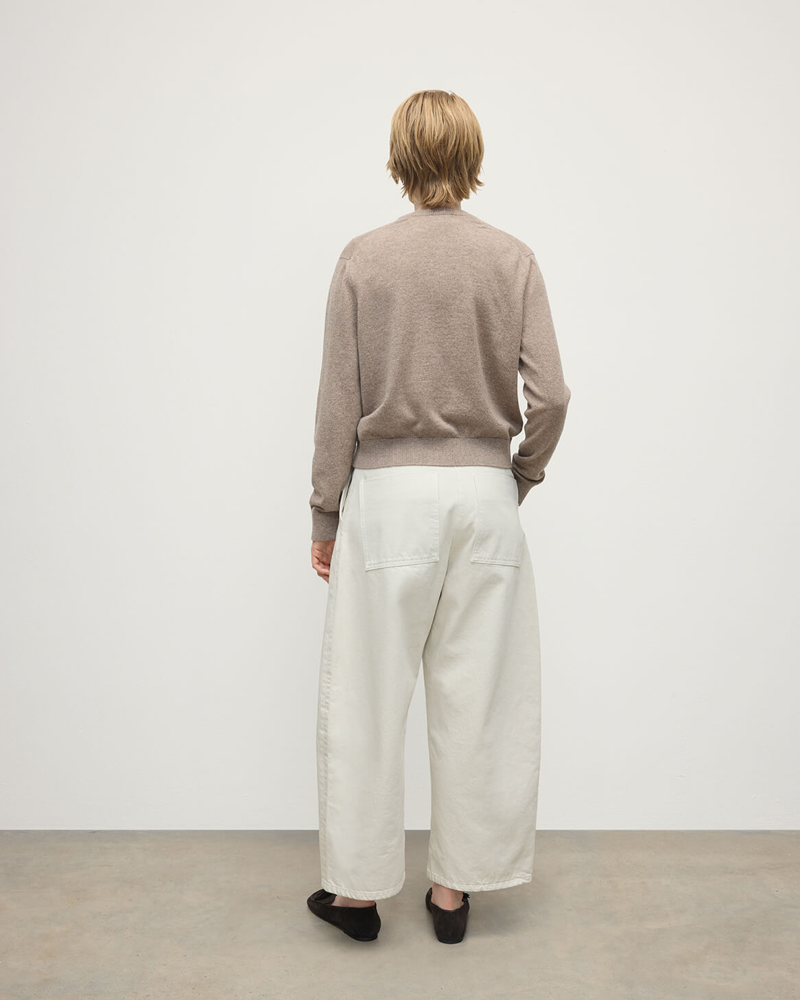 Johnstons of Elgin - Classic Cashmere Light Brown Cardigan
