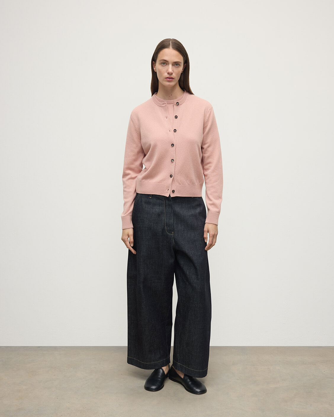 Johnstons of Elgin - Classic Cashmere Pink Cardigan