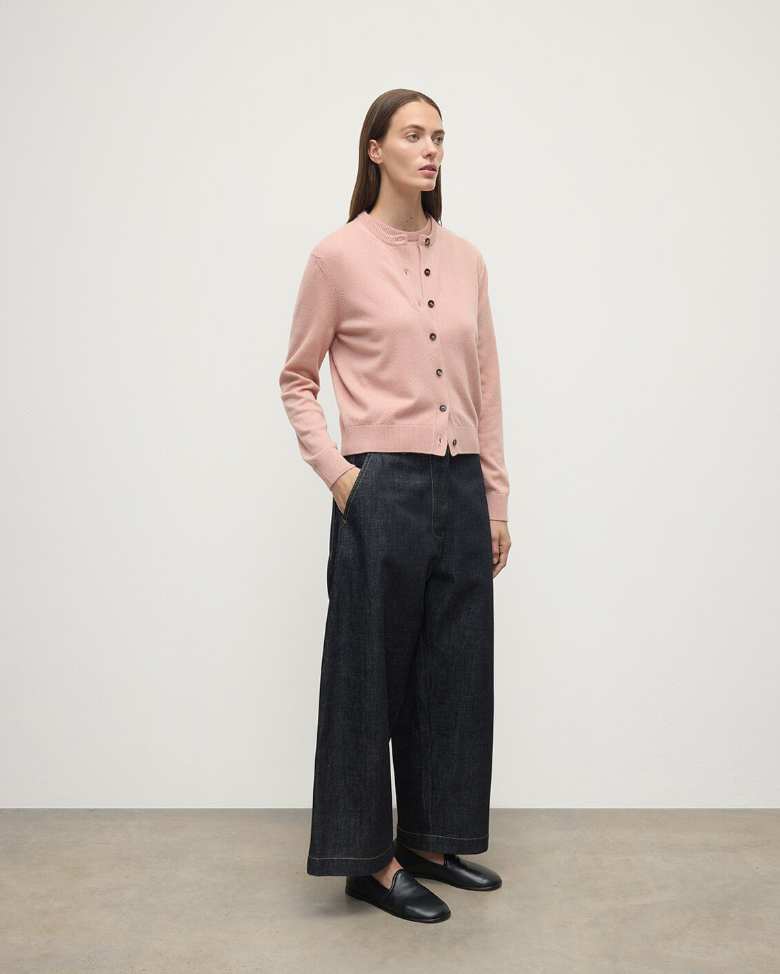 Johnstons of Elgin - Classic Cashmere Pink Cardigan