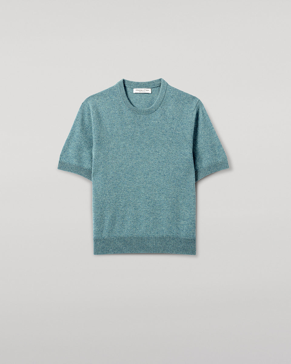 Johnstons of Elgin - Classic Cashmere Green T - shirt